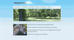 Desktop Screenshot of darkhorsefarms.net